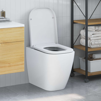 Toilet Seat White 47.5 x 35 x 3.6 cm Duroplast