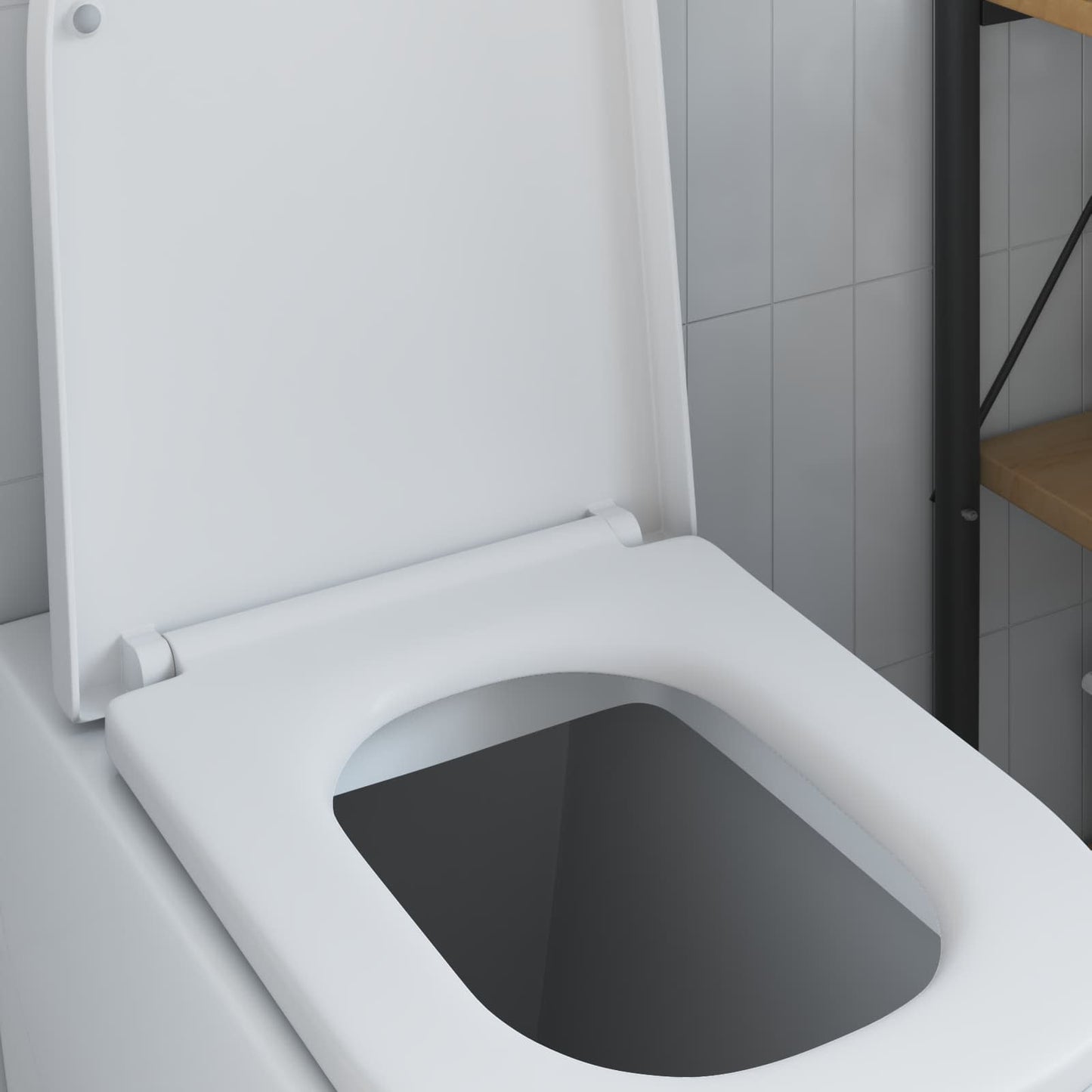 Toilet Seat White 47.5 x 35 x 3.6 cm Duroplast