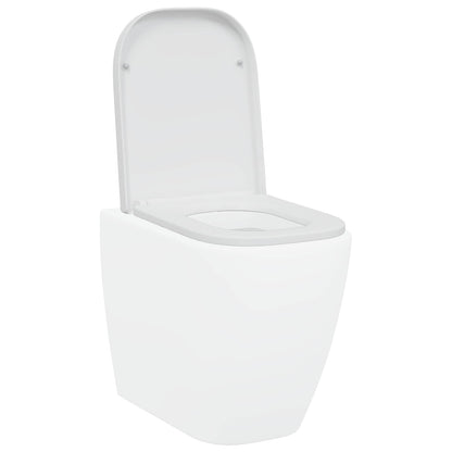 Toilet Seat White 47.5 x 35 x 3.6 cm Duroplast