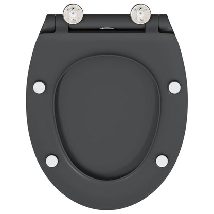Toilet Seat Anthracite 47 x 37.5 x 3.8 cm Duroplast