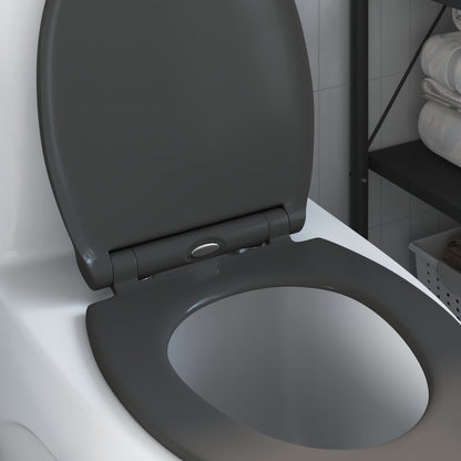 Toilet Seat Anthracite 47 x 37.5 x 3.8 cm Duroplast
