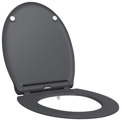 Toilet Seat Anthracite 47 x 37.5 x 3.8 cm Duroplast