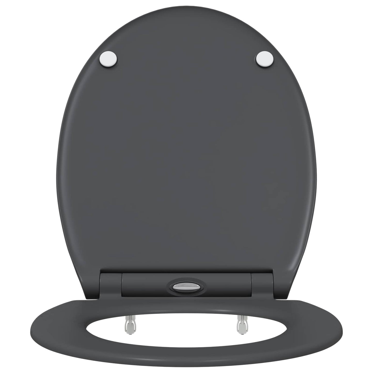 Toilet Seat Anthracite 47 x 37.5 x 3.8 cm Duroplast