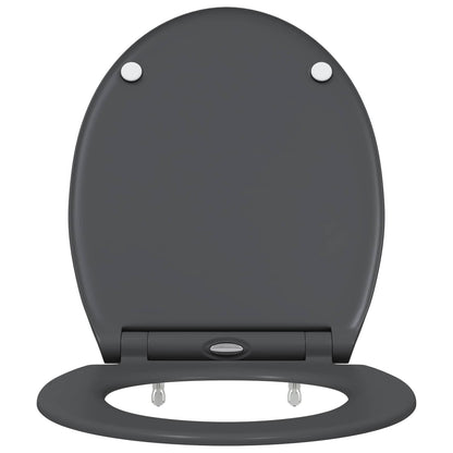 Toilet Seat Anthracite 47 x 37.5 x 3.8 cm Duroplast