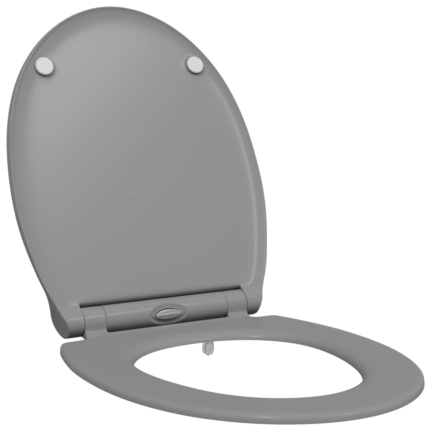 Toilet Seat Grey 47 x 37.5 x 3.8 cm Duroplast