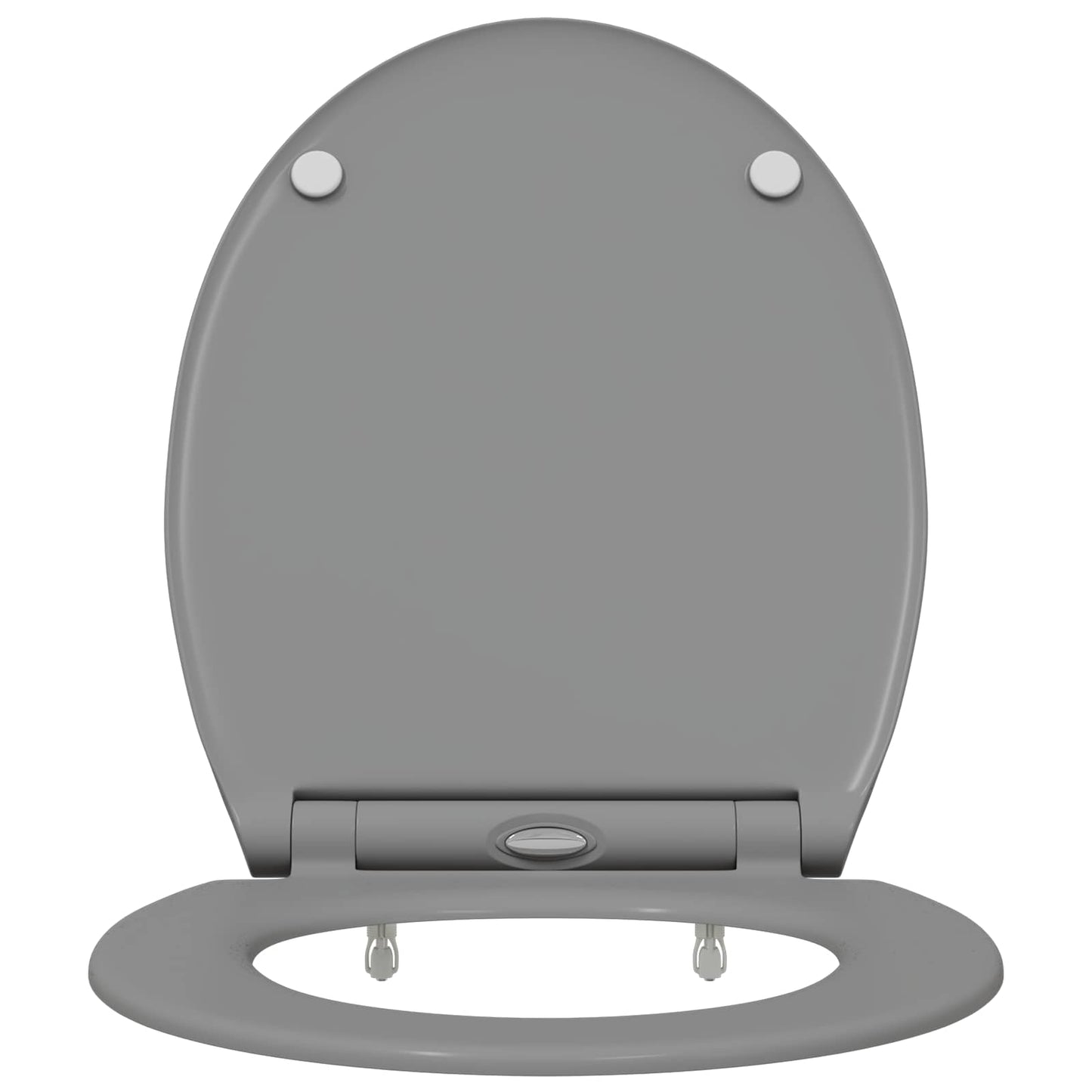 Toilet Seat Grey 47 x 37.5 x 3.8 cm Duroplast