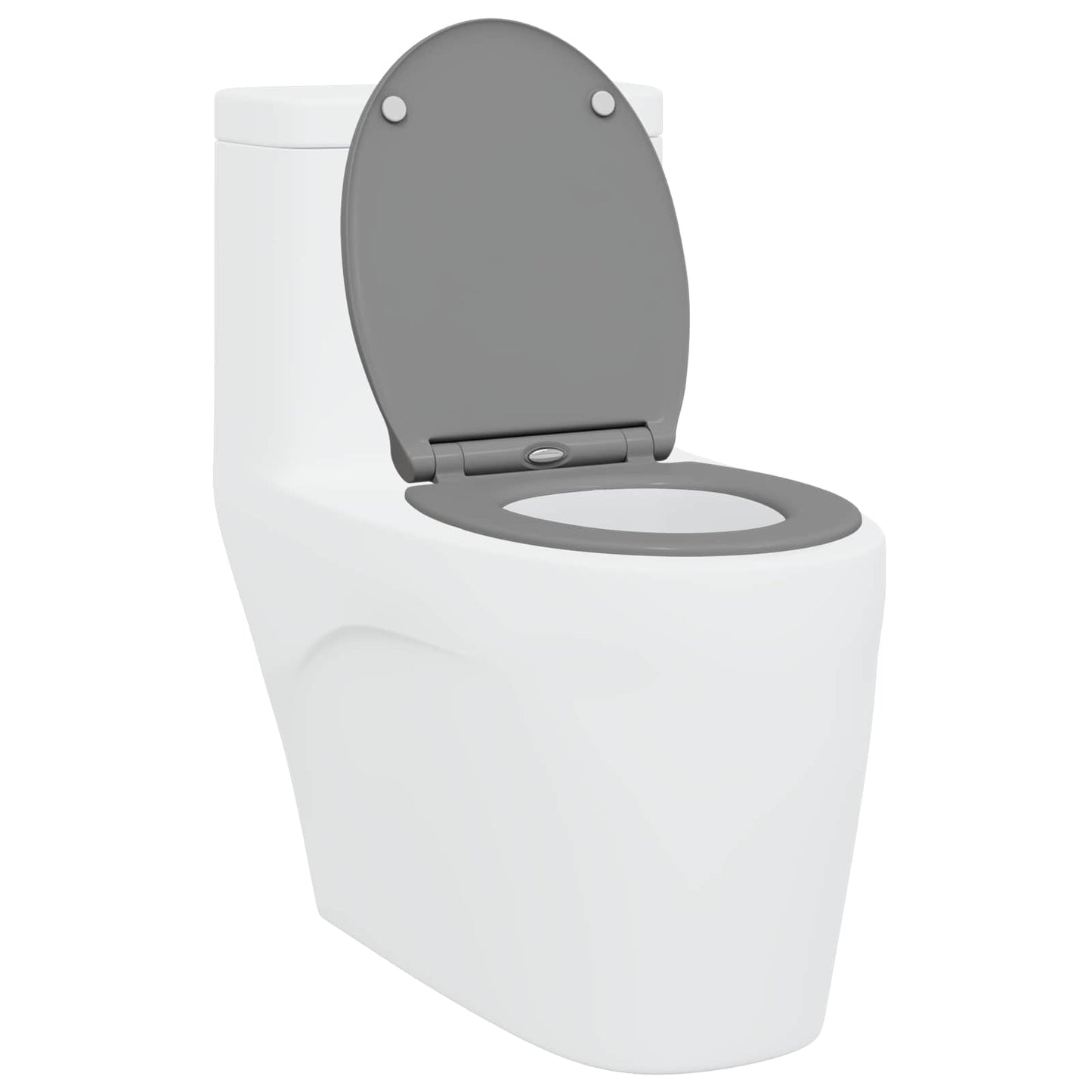 Toilet Seat Grey 47 x 37.5 x 3.8 cm Duroplast