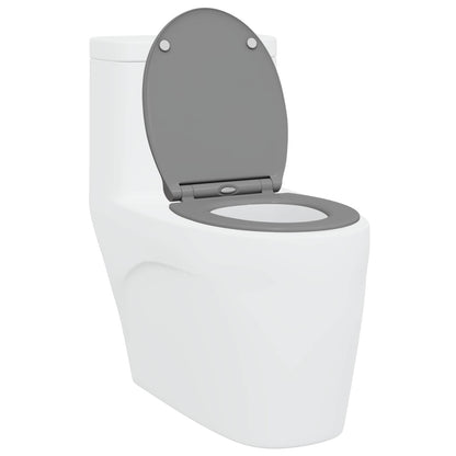 Toilet Seat Grey 47 x 37.5 x 3.8 cm Duroplast
