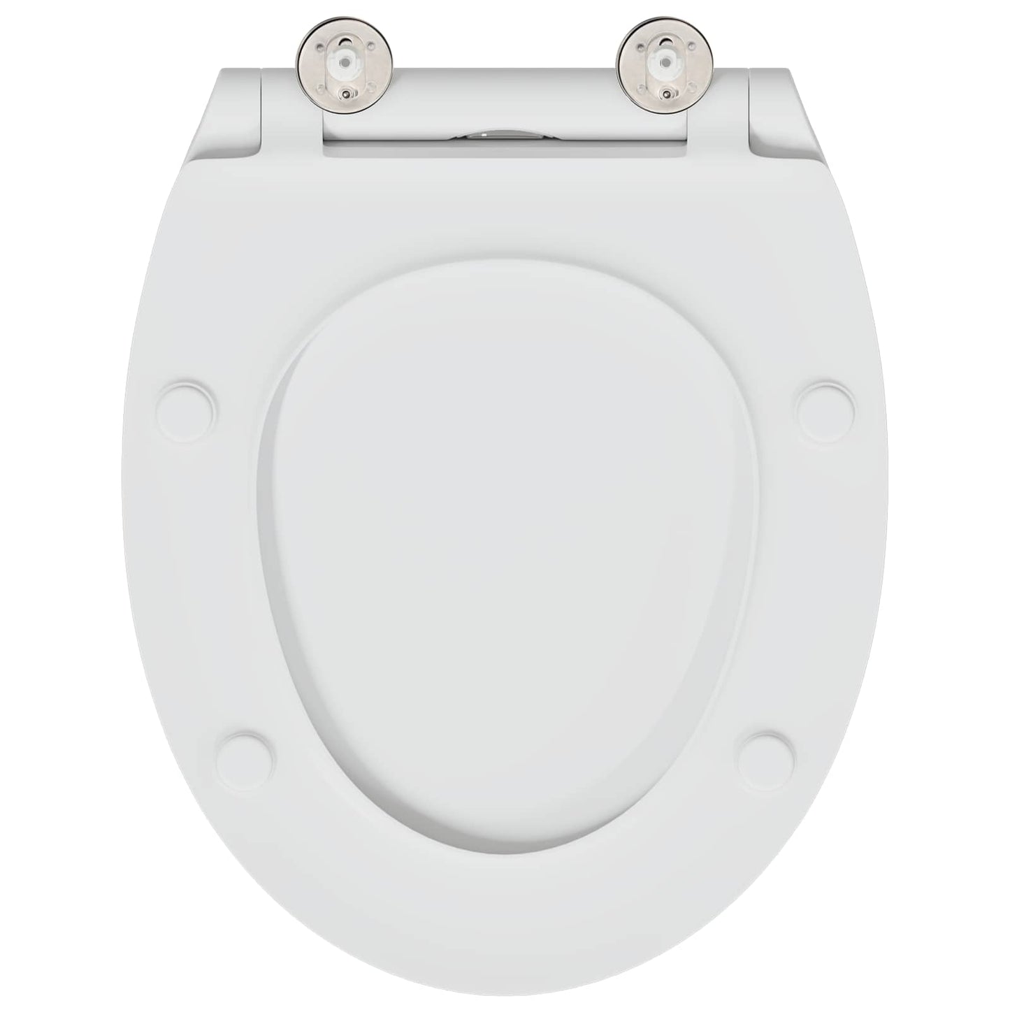 Toilet Seat White 47 x 37.5 x 3.8 cm Duroplast