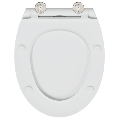 Toilet Seat White 47 x 37.5 x 3.8 cm Duroplast