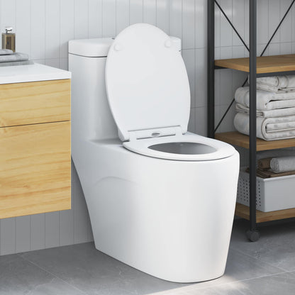 Toilet Seat White 47 x 37.5 x 3.8 cm Duroplast