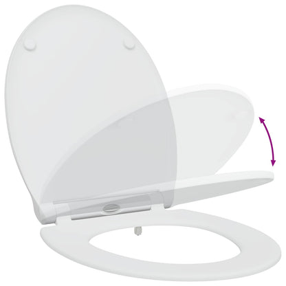 Toilet Seat White 47 x 37.5 x 3.8 cm Duroplast