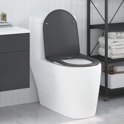 Toilet Seat Anthracite 47 x 36 x 3.4 cm Duroplast