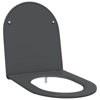 Toilet Seat Anthracite 47 x 36 x 3.4 cm Duroplast