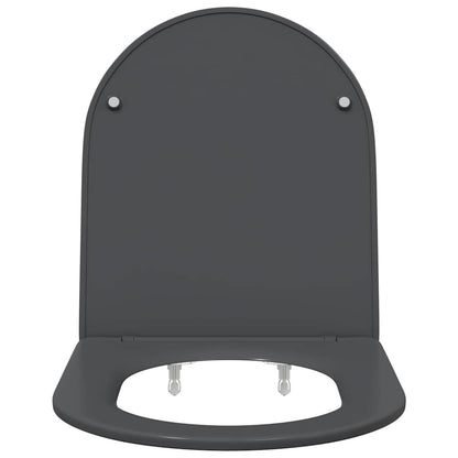 Toilet Seat Anthracite 47 x 36 x 3.4 cm Duroplast