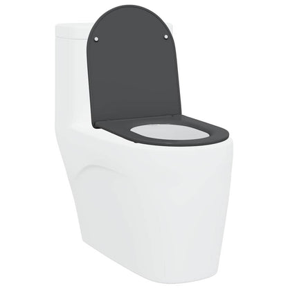 Toilet Seat Anthracite 47 x 36 x 3.4 cm Duroplast