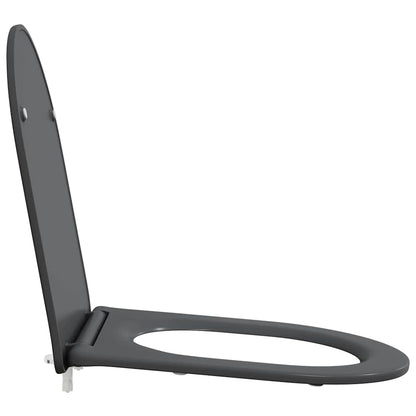 Toilet Seat Anthracite 47 x 36 x 3.4 cm Duroplast