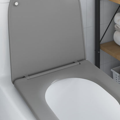 Toilet Seat Grey 47 x 36 x 3.4 cm Duroplast