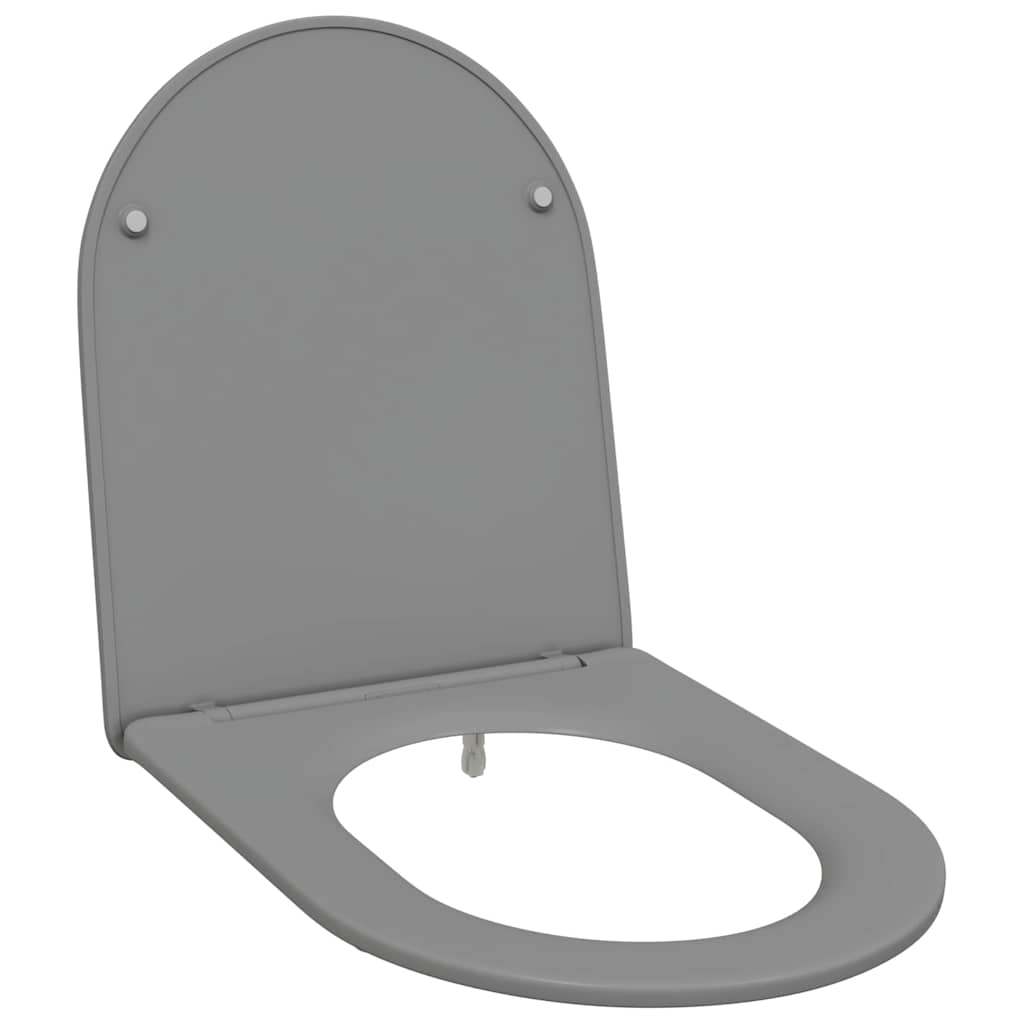 Toilet Seat Grey 47 x 36 x 3.4 cm Duroplast