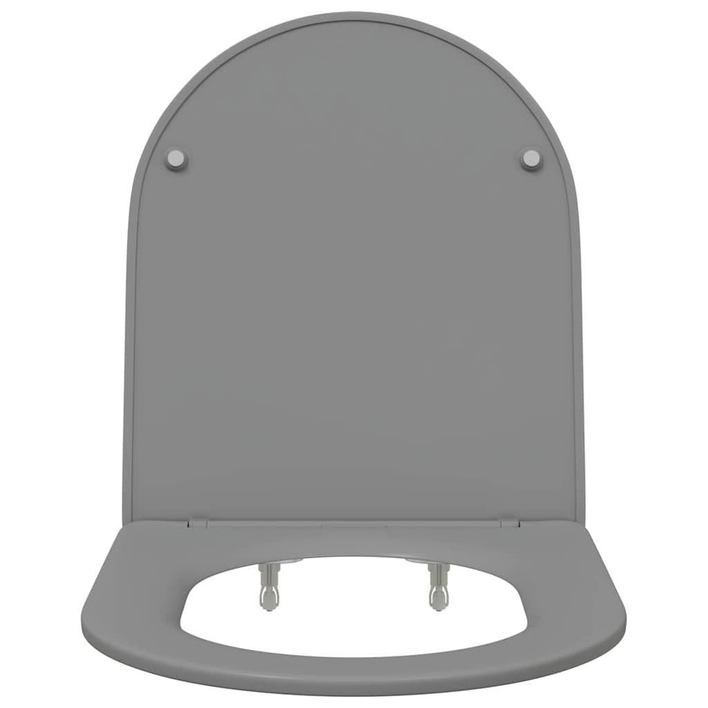 Toilet Seat Grey 47 x 36 x 3.4 cm Duroplast