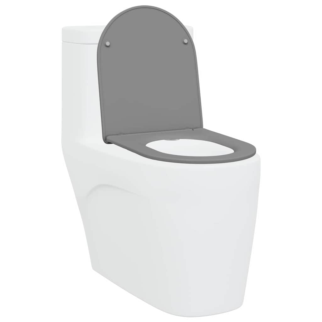 Toilet Seat Grey 47 x 36 x 3.4 cm Duroplast