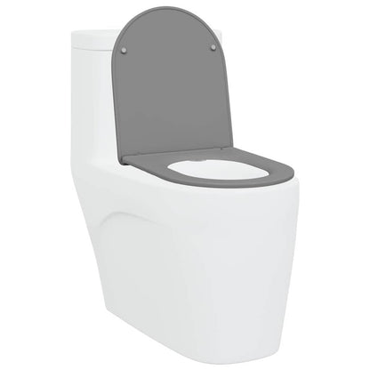 Toilet Seat Grey 47 x 36 x 3.4 cm Duroplast
