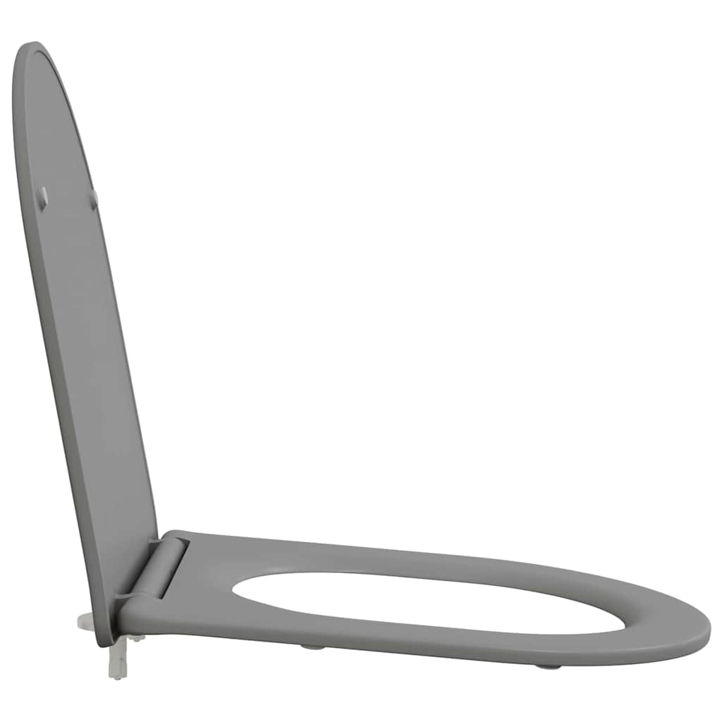 Toilet Seat Grey 47 x 36 x 3.4 cm Duroplast