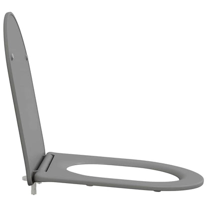 Toilet Seat Grey 47 x 36 x 3.4 cm Duroplast