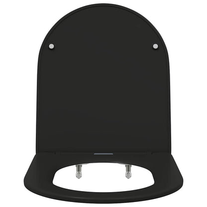 Toilet Seat Black 47 x 36 x 3.4 cm Duroplast