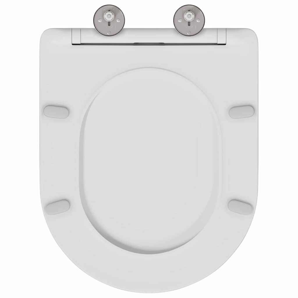 Toilet Seat White 47 x 36 x 3.4 cm Duroplast