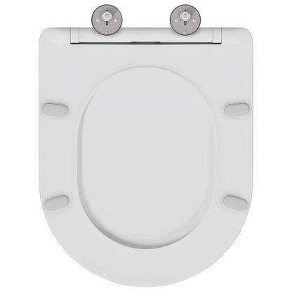 Toilet Seat White 47 x 36 x 3.4 cm Duroplast