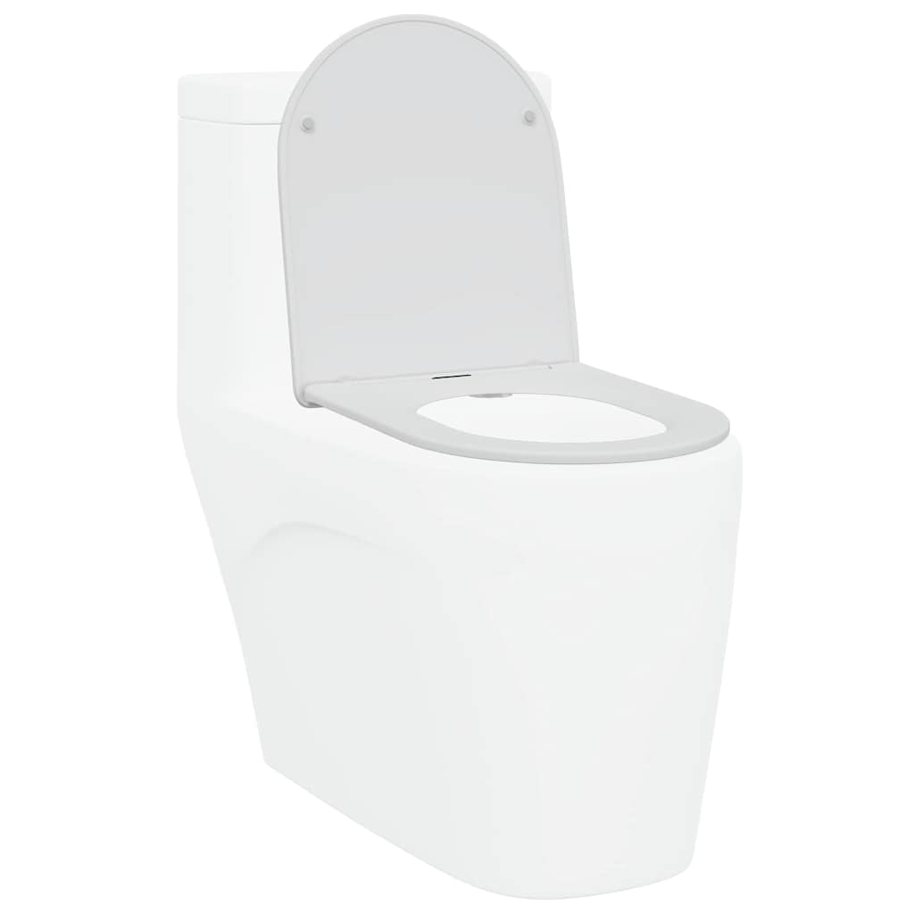 Toilet Seat White 47 x 36 x 3.4 cm Duroplast