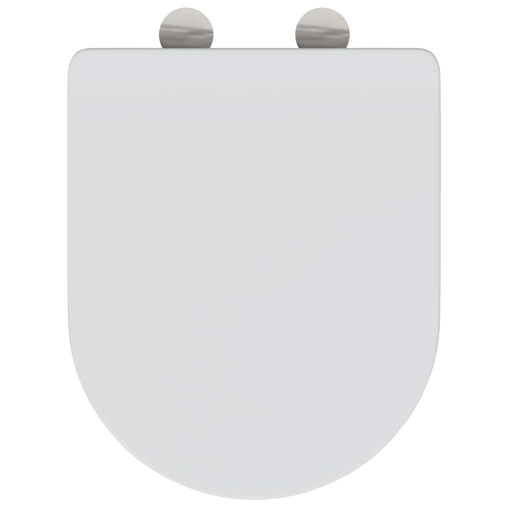 Toilet Seat White 47 x 36 x 3.4 cm Duroplast