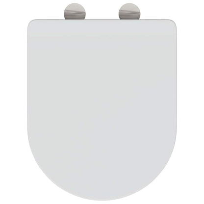 Toilet Seat White 47 x 36 x 3.4 cm Duroplast