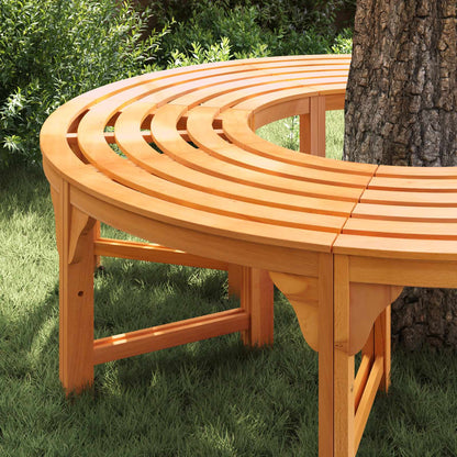 Tree Bench 2 pcs Natural 160 x 80 x 45cm Solid Eucalyptus Wood