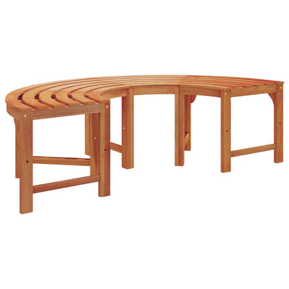 Tree Bench 2 pcs Natural 160 x 80 x 45cm Solid Eucalyptus Wood