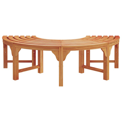 Tree Bench 2 pcs Natural 160 x 80 x 45cm Solid Eucalyptus Wood
