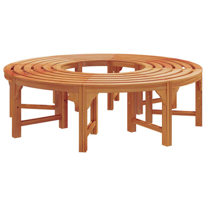 Tree Bench 2 pcs Natural 160 x 80 x 45cm Solid Eucalyptus Wood