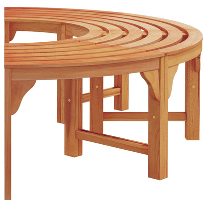 Tree Bench 2 pcs Natural 160 x 80 x 45cm Solid Eucalyptus Wood