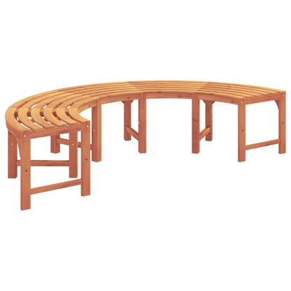 Tree Bench 2 pcs Natural 160 x 80 x 45cm Solid Eucalyptus Wood