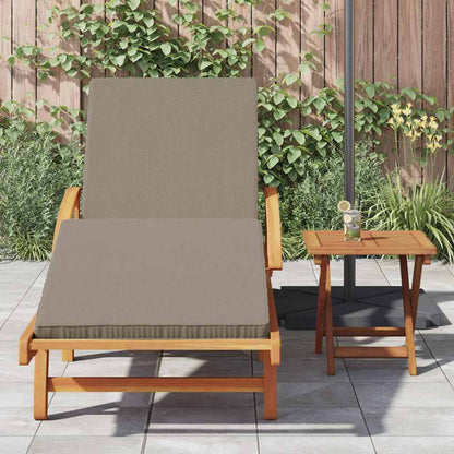 Sun Lounger 2 pcs Taupe 200 x 67 x 84 cm Solid Acacia Wood