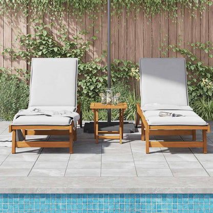 Sun Lounger | Set of 2 | Acacia wood | Solid Acacia wood | Standard