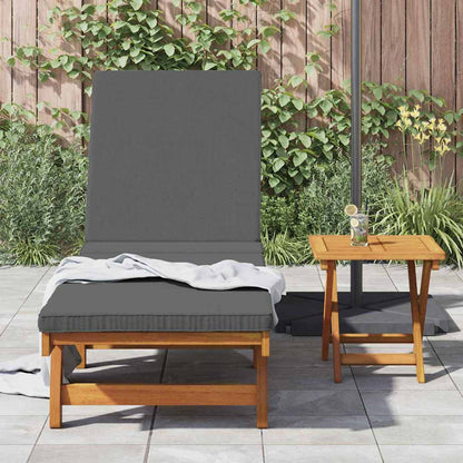 Sun Lounger 2 pcs Solid Acacia Wood Brown