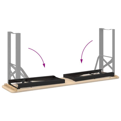 Beer Bench Legs Black Powder-Coated Steel