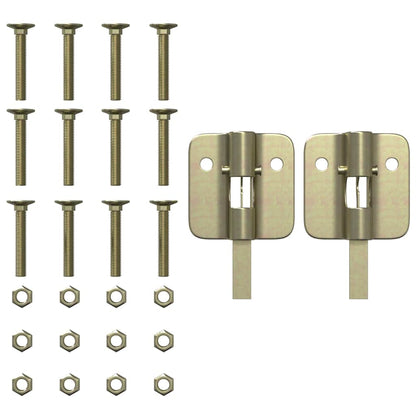 Beer Table Leg 2 pcs Black 39 x 3 x 75 cm Powder-Coated Steel