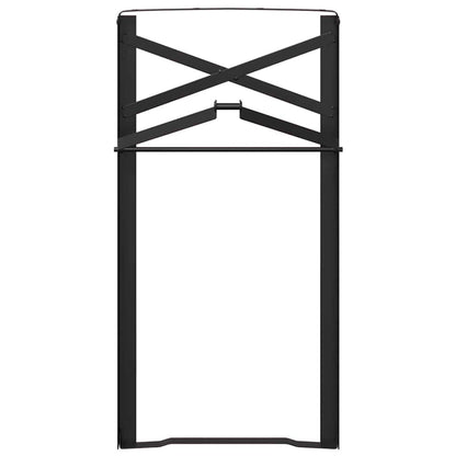 Beer Table Leg 2 pcs Black 39 x 3 x 75 cm Powder-Coated Steel