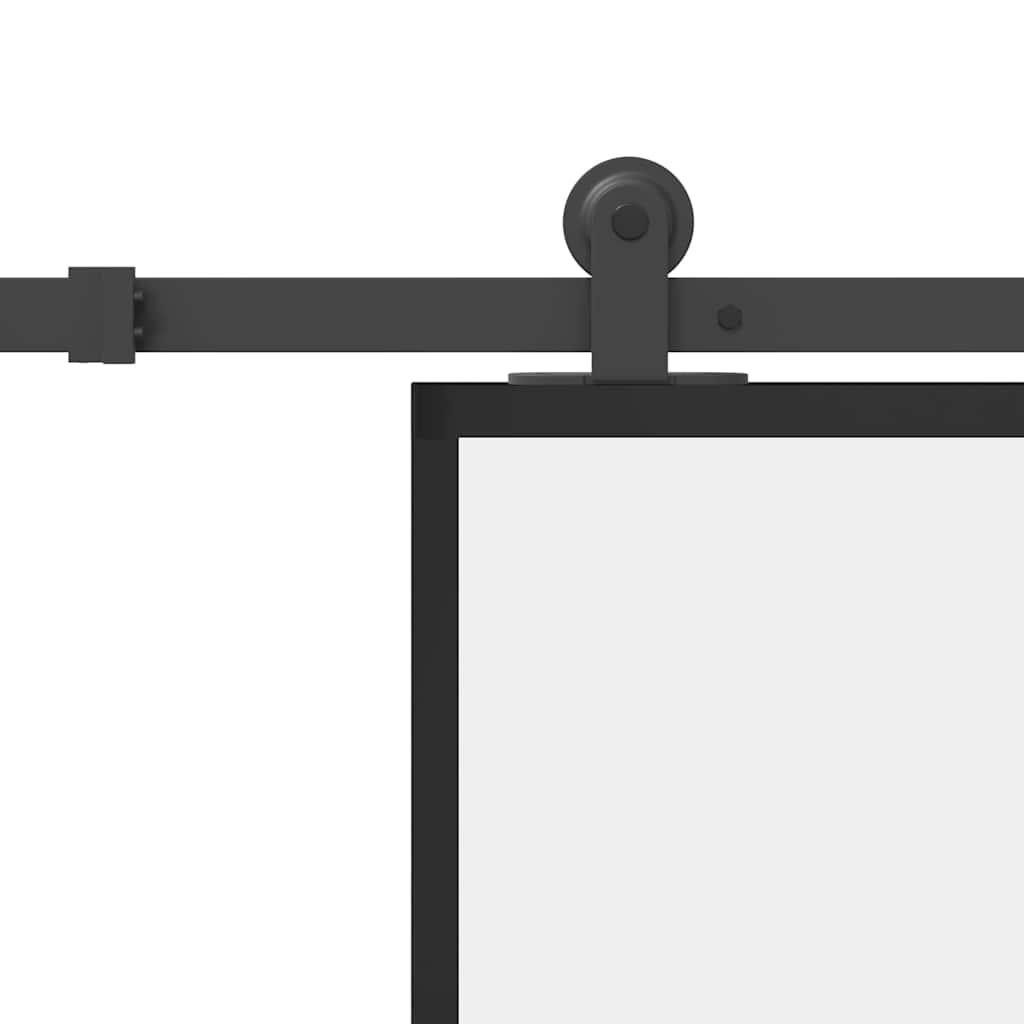 Sliding Door with Hardware Set 76x205 cm ESG Glass&Aluminium