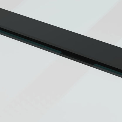 Sliding Door with Hardware Set 102x205 cm ESG Glass&Aluminium