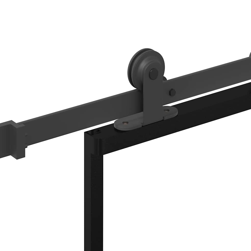 Sliding Door with Hardware Set 76x205 cm ESG Glass&Aluminium