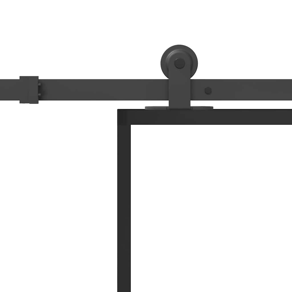 Sliding Door with Hardware Set 90x205 cm ESG Glass&Aluminium